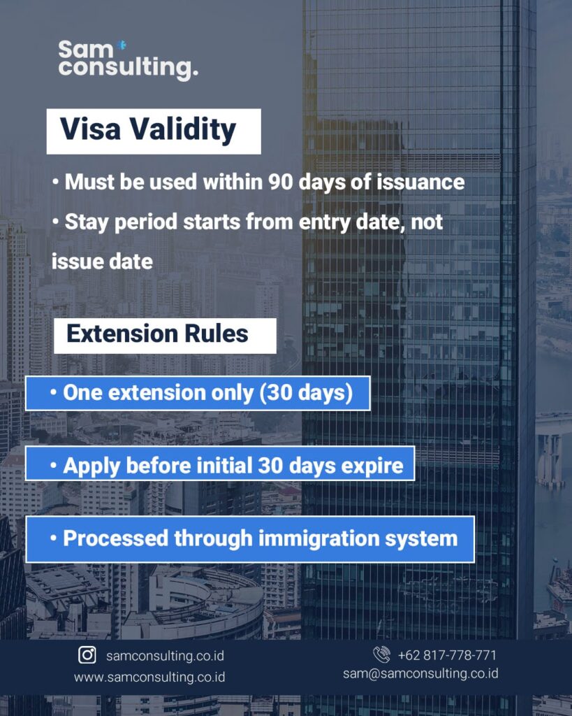 visa on arrival validity and extension