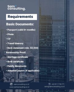 Requirements for Indonesia Family Dependent Visa