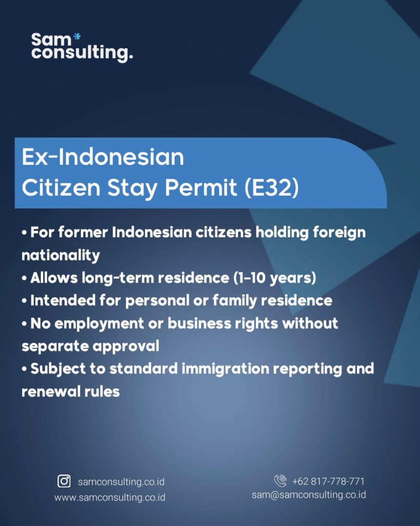 Ex-indonesian citizen permit
