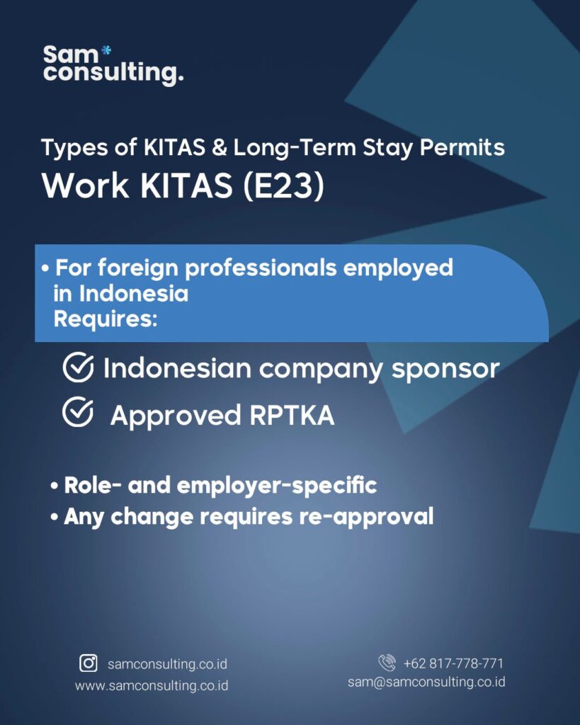work visa in indonesia
