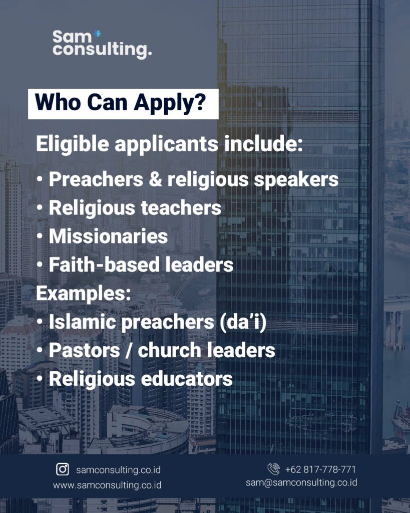 Who can apply for Indonesia Employment Visa E27