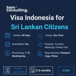 Indonesia Visa for Sri Lankan Citizens