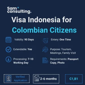 Indonesia Visa for Colombian Citizens