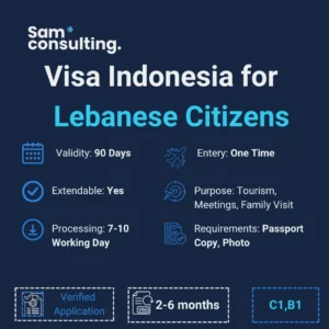 Indonesia Visa for Lebanese Citizens